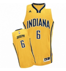 Mens Adidas Indiana Pacers 6 Cory Joseph Swingman Gold Alternate NBA Jersey 
