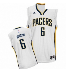 Mens Adidas Indiana Pacers 6 Cory Joseph Swingman White Home NBA Jersey 
