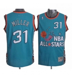 Mens Mitchell and Ness Indiana Pacers 31 Reggie Miller Authentic Light Blue 1996 All Star Throwback NBA Jersey