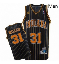 Mens Mitchell and Ness Indiana Pacers 31 Reggie Miller Authentic Navy Blue Throwback NBA Jersey
