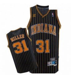 Mens Mitchell and Ness Indiana Pacers 31 Reggie Miller Swingman Navy Blue Throwback NBA Jersey