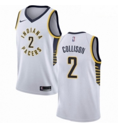 Mens Nike Indiana Pacers 2 Darren Collison Swingman White NBA Jersey Association Edition 