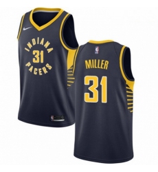 Mens Nike Indiana Pacers 31 Reggie Miller Swingman Navy Blue Road NBA Jersey Icon Edition