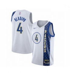 Pacers 4 Victor Oladipo White Basketball Swingman City Edition 2019 20 Jersey
