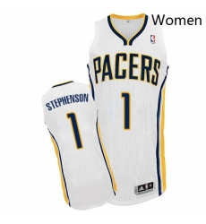 Womens Adidas Indiana Pacers 1 Lance Stephenson Authentic White Home NBA Jersey 