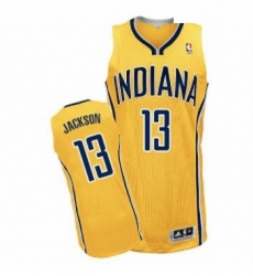 Womens Adidas Indiana Pacers 13 Mark Jackson Authentic Gold Alternate NBA Jersey