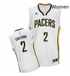 Womens Adidas Indiana Pacers 2 Darren Collison Swingman White Home NBA Jersey 