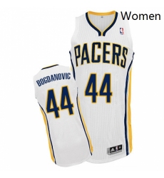 Womens Adidas Indiana Pacers 44 Bojan Bogdanovic Authentic White Home NBA Jersey 