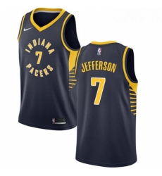 Womens Nike Indiana Pacers 7 Al Jefferson Authentic Navy Blue Road NBA Jersey Icon Edition