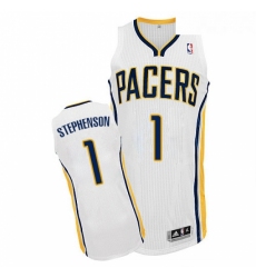 Youth Adidas Indiana Pacers 1 Lance Stephenson Authentic White Home NBA Jersey 