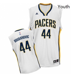 Youth Adidas Indiana Pacers 44 Bojan Bogdanovic Swingman White Home NBA Jersey 