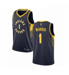 Youth Indiana Pacers 1 TJ Warren Swingman Navy Blue Basketball Jersey Icon Edition 