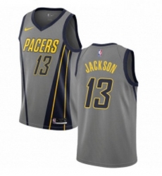 Youth Nike Indiana Pacers 13 Mark Jackson Swingman Gray NBA Jersey City Edition