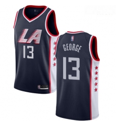 Clippers #13 Paul George Navy Basketball Swingman City Edition 2018 19 Jersey