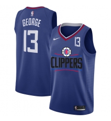 Clippers 13 Paul George White Nike Number Swingman Jersey