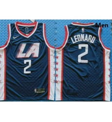 Clippers 2 Kawhi Leonard Navy City Edition Nike Swingman Jersey