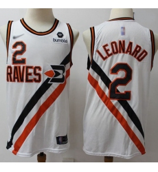 Clippers #2 Kawhi Leonard White Basketball Swingman Hardwood Classics Jersey