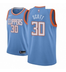 Men NBA 2018 19 Los Angeles Clippers 30 Mike Scott City Edition Blue Jersey 