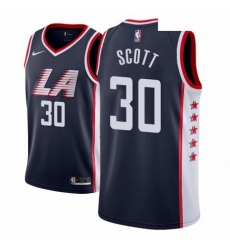 Men NBA 2018 19 Los Angeles Clippers 30 Mike Scott City Edition Navy Jersey 