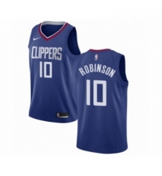 Mens Nike Los Angeles Clippers 10 Jerome Robinson Swingman Blue NBA Jersey Icon Edition 