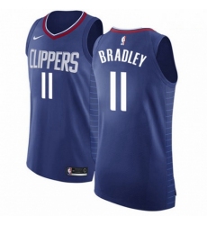 Mens Nike Los Angeles Clippers 11 Avery Bradley Authentic Blue Road NBA Jersey Icon Edition 