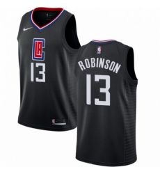 Mens Nike Los Angeles Clippers 13 Jerome Robinson Swingman Black NBA Jersey Statement Edition 