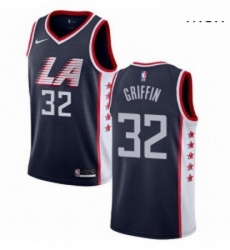 Mens Nike Los Angeles Clippers 32 Blake Griffin Swingman Navy Blue NBA Jersey City Edition