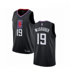 Womens Los Angeles Clippers 19 Rodney McGruder Authentic Black Basketball Jersey Statement Edition 