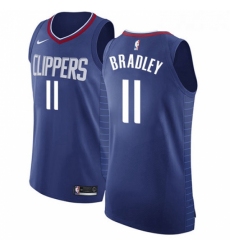 Womens Nike Los Angeles Clippers 11 Avery Bradley Authentic Blue Road NBA Jersey Icon Edition 