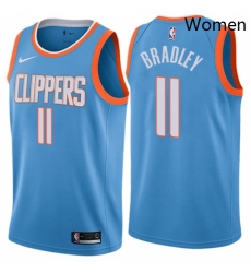 Womens Nike Los Angeles Clippers 11 Avery Bradley Swingman Blue NBA Jersey City Edition 