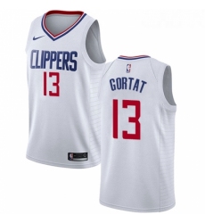 Womens Nike Los Angeles Clippers 13 Marcin Gortat Swingman White NBA Jersey Association Edition 