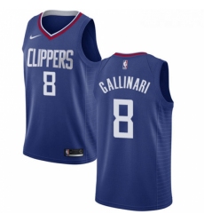 Womens Nike Los Angeles Clippers 8 Danilo Gallinari Swingman Blue Road NBA Jersey Icon Edition 