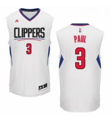 Youth Adidas Los Angeles Clippers 3 Chris Paul Swingman White Home NBA Jersey 