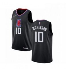 Youth Nike Los Angeles Clippers 10 Jerome Robinson Swingman Black NBA Jersey Statement Edition 