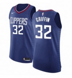 Youth Nike Los Angeles Clippers 32 Blake Griffin Authentic Blue Road NBA Jersey Icon Edition