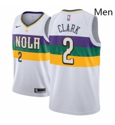 Men NBA 2018 19 New Orleans Pelicans 2 Ian Clark City Edition White Jersey 