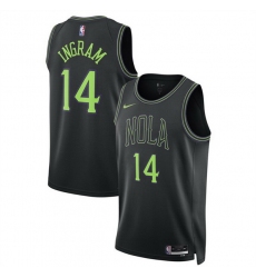 Men New Orleans Pelicans 14 Micah Peavy Black 2025 26 City Ediiton Stitched Basketball Jersey