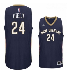 New Orleans Pelicans 24 Buddy Heild 2016 Road Navy New Swingman Jersey 