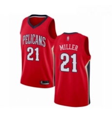 Womens New Orleans Pelicans 21 Darius Miller Swingman Red Basketball Jersey Statement Edition 