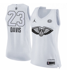 Womens Nike Jordan New Orleans Pelicans 23 Anthony Davis Swingman White 2018 All Star Game NBA Jersey