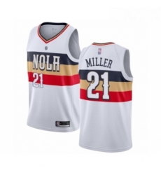 Youth New Orleans Pelicans 21 Darius Miller White Swingman Jersey Earned Edition 
