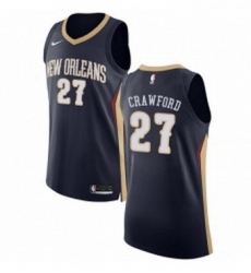 Youth Nike New Orleans Pelicans 27 Jordan Crawford Authentic Navy Blue Road NBA Jersey Icon Edition 
