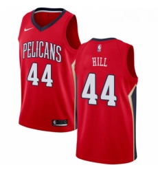 Youth Nike New Orleans Pelicans 44 Solomon Hill Swingman Red Alternate NBA Jersey Statement Edition