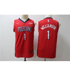 Youth Pelicans 1 Zion Williamson Red Youth Nike Swingman Jersey