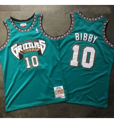 Grizzlies 10 Mike Bibby Teal 1998 99 Hardwood Classics Jersey