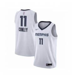 Grizzlies 11 Mike Conley White Basketball Swingman Association Edition Jersey