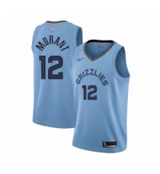 Grizzlies 12 Ja Morant Light Blue Basketball Swingman Statement Edition Jersey