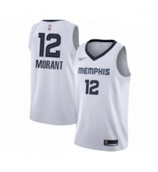 Grizzlies 12 Ja Morant White Basketball Swingman Association Edition Jersey