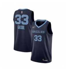 Grizzlies 33 Marc Gasol Navy Blue Basketball Swingman Icon Edition Jersey