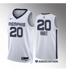 Men Memphis Grizzlies 20 Matthew Hurt White Association Edition Stitched Jersey
